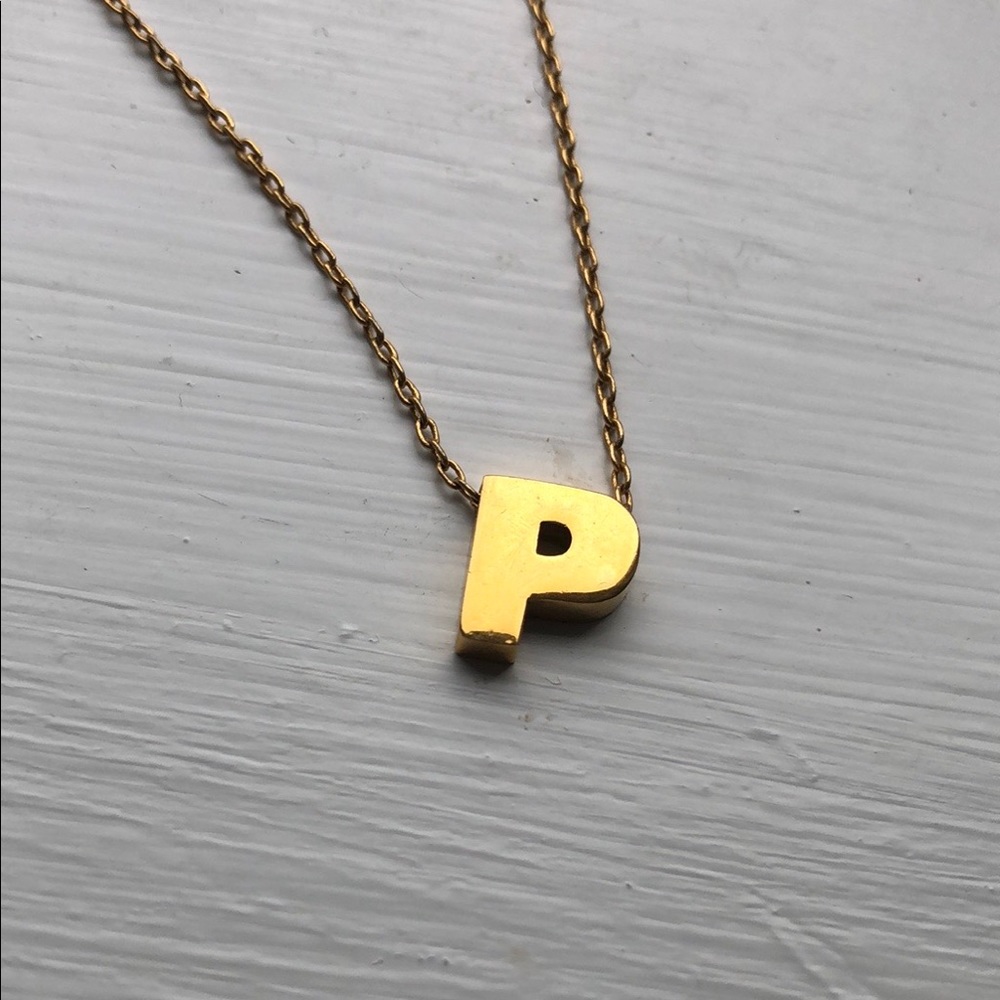 Vintage Trifari Letter P Necklace. Excellent condition.